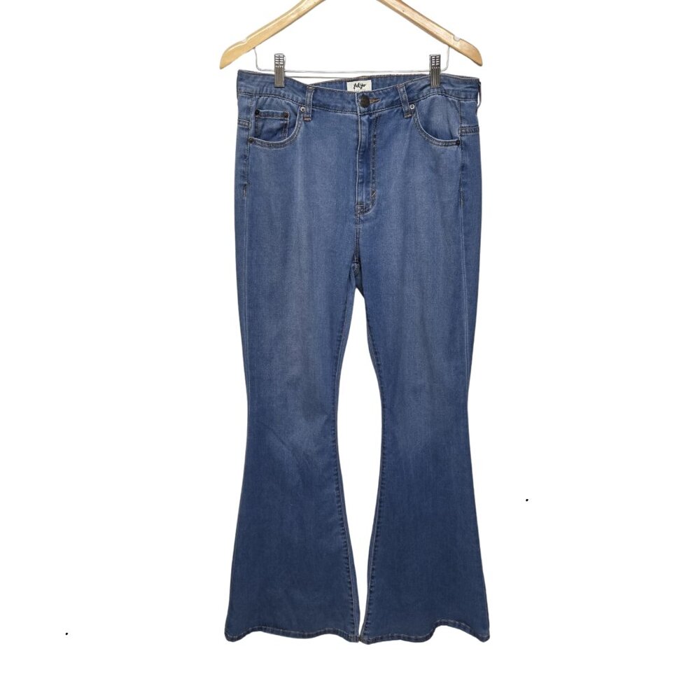 Tokyo Darling Women’s Jeans Size 12 Super High Waist Bell Bottoms Flare